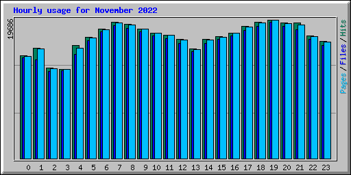 Hourly usage for November 2022